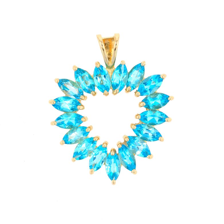 Pendentif topazes 2.72 carats or jaune 3.79g Comme neuf -  reconditionné disponible sur Gemme Les Bijoux